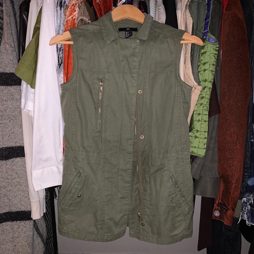 Army green vest